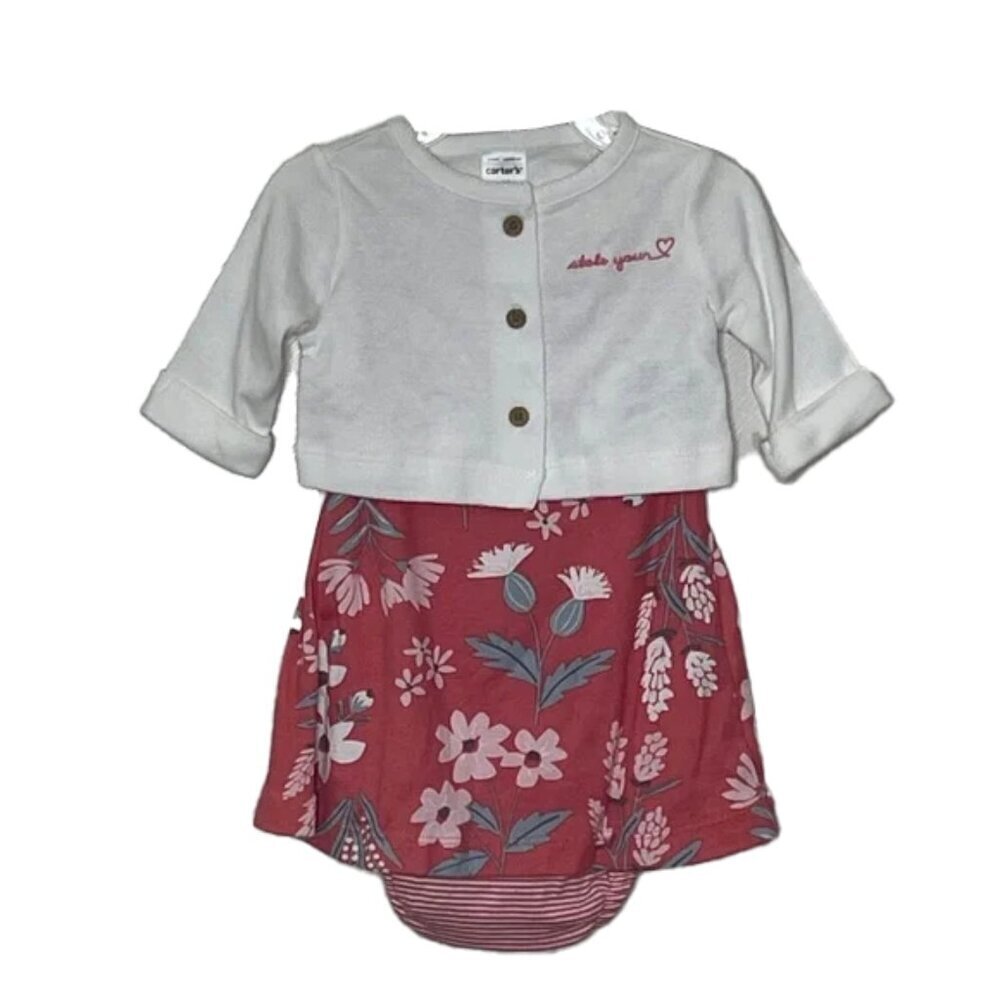 🆕 CARTERS 3 Month Girls Set NWT